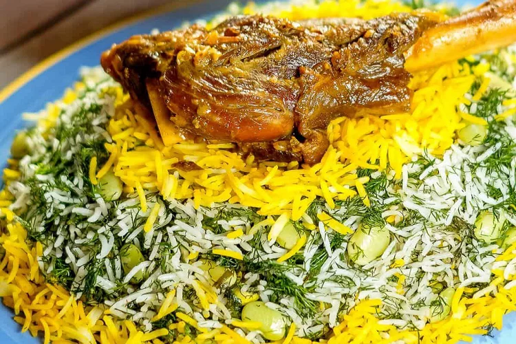 باقالی پلو با ماهیچه