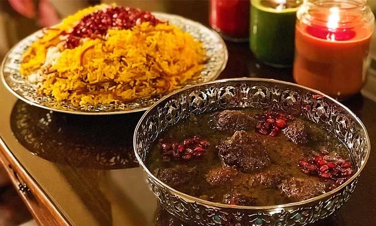 اناربیج با گوشت قلقلی