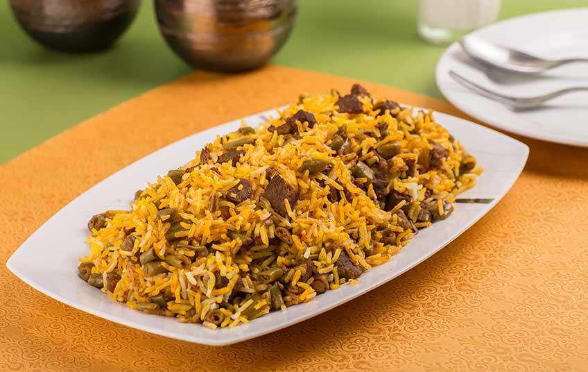 روش پخت لوبیا پلو