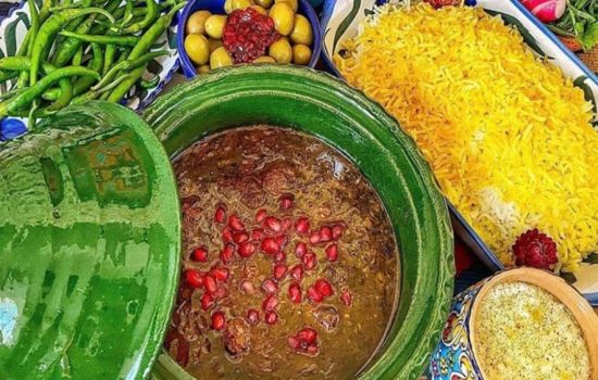 اناربیج با گوشت