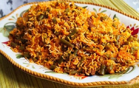 طرز تهیه لوبیا پلو